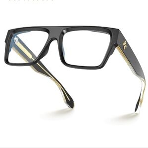 Square Full Rim Blue Light Blocking Glasses Eyewear Black Frame